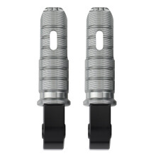 Rearset Rear Foot Pegs Footpegs for Street Scrambler 900 Bonnevill Bobber Black T120 T100(Gray)