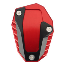 Motorcycle Foot Side Stand Extension Pad Kickstand Plate Enlarge for 696 795 796 821 1200 1200S(Red)