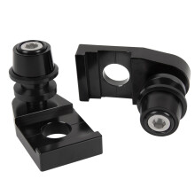 Motorcycle Wheel Swing Arm Spool Protector Rear Fork Spool Slider Bracket for Tenere 700 XTZ700 Black