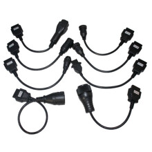 8 PeçAs Truck Cables 12 Pinos 37 Pinos Cabo 8P 12P 14P CombinaçãO de Cabos para Tcs Pro / Multidiag Pro