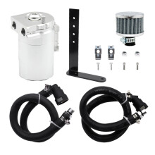Separador de óLeo da Lata de óLeo Do Carro para F150 2.7L 3.5L 5.0L Raptor 3.5L Ecoboost Expedition 3.5 EcoBoost Prata