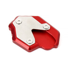 Ampliador de Suporte Lateral de Placa de ExtensãO de Suporte de Pé de Motocicleta para Forza 350 2021 (Vermelho)
