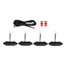 4 PeçAs LED Luzes de Grade Frontal para RAV4 2019 2020 2021 Lâmpada de Grade Externa, Luz ÂMbar Branca