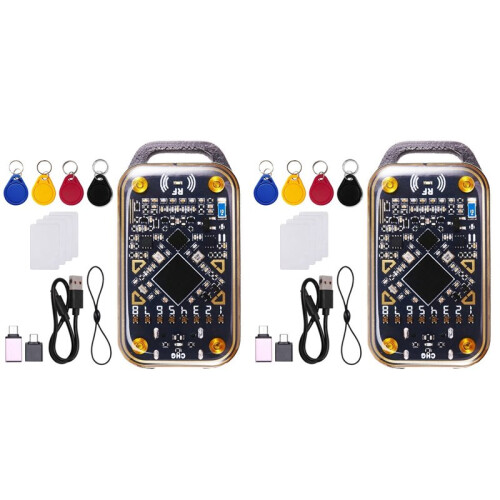 2X RFID  Chip Reader Chameleon Ultra  Card Emulator NFC Duplicator ID IC Card Decode+8XCUID Keychain/Card 1