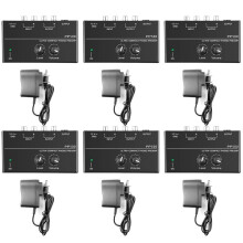 6X Ultra-Compact Phono Preamp PP500 with Bass Treble Balance Volume Adjustment Pre-Amp Turntable Preamplificador US Plug