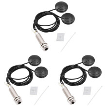 3X Gitarren Tonabnehmer Akustischer Elektrischer Piezo Mikrofon Kontakt für Gitarren Violine Ukulele Mandoline Banjo Cello