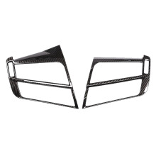 2Pcs Car Side Air Condition Cover Trim Air Vent Frame Cover Trim for X5 X6 F15 F16 2014-2018 Carbon Texture