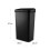 Tower Tower Rectangular Sensor Bin with Bin Liner Retainer Ring, Durable PP Body, Battery Operated, 50L, Black, T838025BLK 6