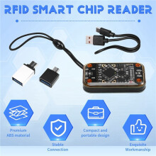2X Chameleon Ultra Kontaktloser Smartcard-Emulator, RFID--Chip-Lesegerät + 6 X CUID/UID-Schlüsselbund, Kompatibel mit NFC-Lese-/Schreibgerät