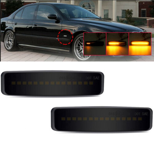4x LED Seitenmarkierungsleuchte Dynamisch Geräucherter Blinker für- E39 5ER 1995-2003 1
