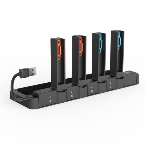 For   2 NS 2 Charging Dock Station LED Charging Indicator Fast Magnetic Charger Charges