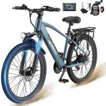 26" Elektrische Fiets-Afneembare Batterij 36V13Ah-Motor 250W-Shimano 7 versnellingen