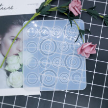 Rectangle Round DIY Crystal Epoxy Bracelet Necklace Pendant Mold Resin Handmade Pendant Making Silicone Mold A