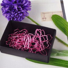 24Pcs/Lot TOP QUALITY Plated Paper Clips Paper Needle Bookmark Metal Memo Clip Stationery
