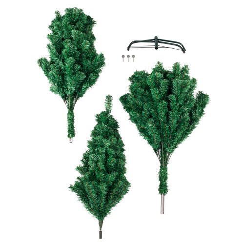 8FT 1138 Branches Artificial Christmas Tree Quick-assemble Tree in Green 1