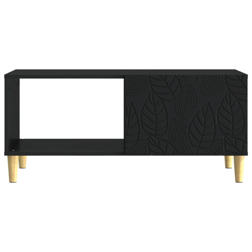 VidaXL vidaXL Coffee Table Black 90 x 50 x 40 cm Engineered Wood 2
