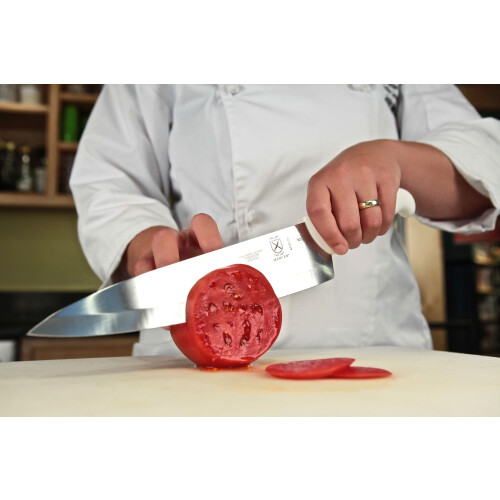 Cuchillo de chef Mercer Culinary Ultimate Steel de 25 cm, blanco 1