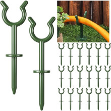 20 Pcs 3/4'' Garden Hose Holder Brackets Garden Guide Holder Decorative Outdoor Guide Stakes to Keep Off Lawn for Yard