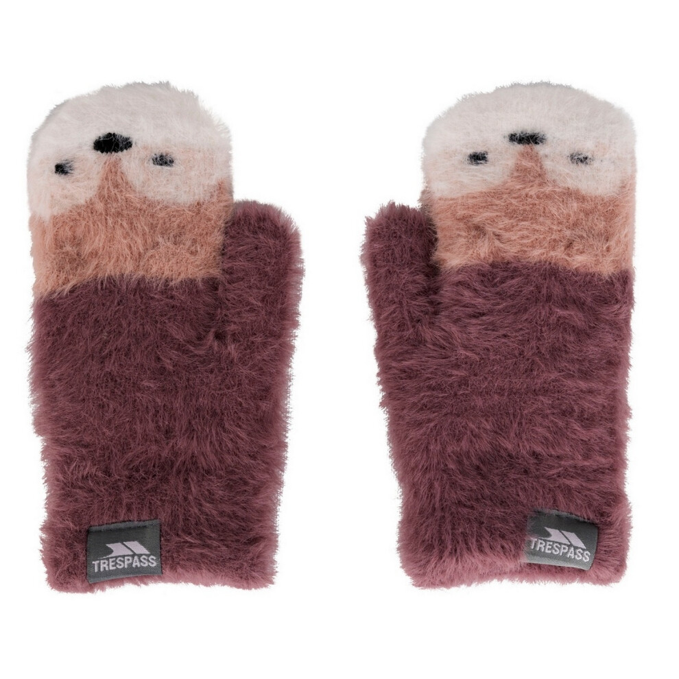 Trespass (5-7 Years, Rose Tone) Childrens/Kids Hillside Knitted Mittens