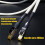HIFI Network Patch Cable Cat8 Ethernet Cable Rj45 Interface 2000Mhz 40Gbps Speed for Applied to Computers Notebook 0.5M 6