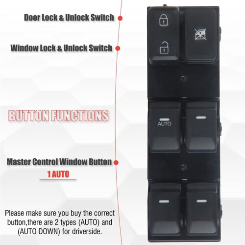 Master Power Window Control  93570-3W300WK for  Sportage 2011-2017 Accessories 2