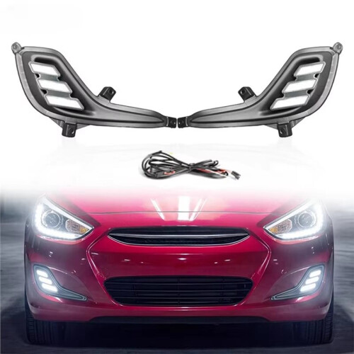 LED Tagfahrlicht DRL für  Accent Verna 2012-2017 Front Nebelscheinwerfer Blinker Zubehör 1