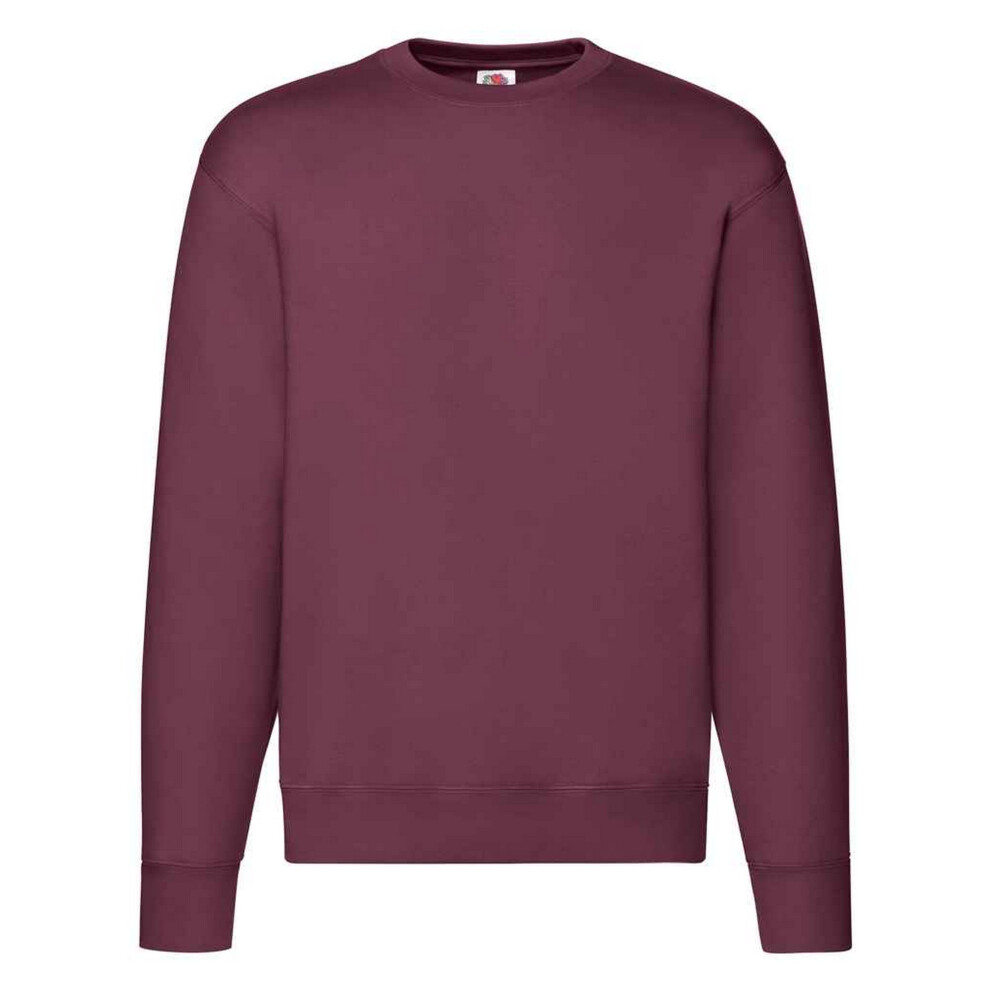 Fruit Of The Loom (Xl, Burgundy) Mens Premium Drop Shoulder Sweatshirt