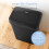 Tower Tower Rectangular Sensor Bin with Bin Liner Retainer Ring, Durable PP Body, Battery Operated, 50L, Black, T838025BLK 4