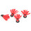 Schaum Float Indicator Rot 29mm Fliegenfischen 14