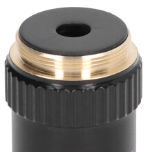 2X Biological Microscope Lens, 195 Achromatic Black Objective Lens 100X Oil High Power Objective Interface 20.2mm Thread