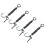 Ronnie Rig Karpfenangel Set 6# Silber 4 Haken 9