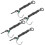 Ronnie Rig Karpfenangel Set 6# Silber 4 Haken 14