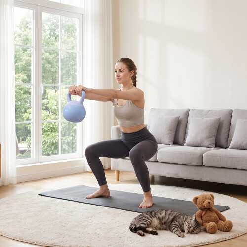 Living And Home 8kg Strength Training Soft Kettlebell with Non-Slip Handle 1