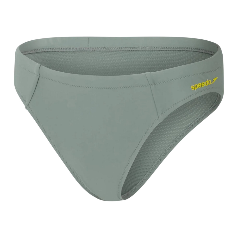 Speedo (8 Uk, Green) Womens/Ladies Logo High Leg Bikini Bottoms