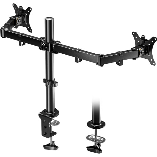 BONTEC Support Réglable pour Deux Moniteurs 13-32 Pouces Noir
