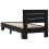VidaXL vidaXL Bed Frame with Headboard Black Oak 80 x 200 cm Engineered Wood 4