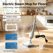 Electric Steam Mop for Floors, Rotatable Head Hard Floor Cleaner with Reusable Mop Pads
