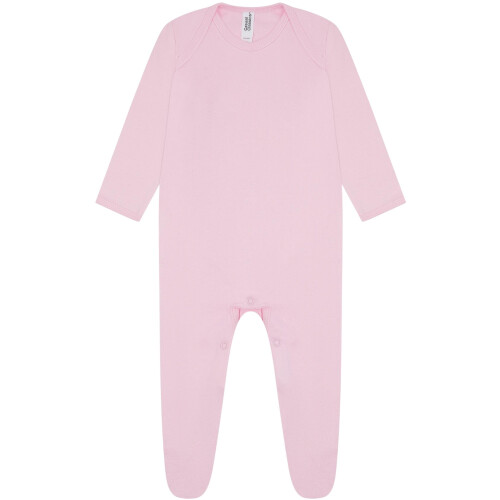 (0-3 Months, Light Pink) Casual Classics Baby Sleepsuit