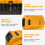 2-Pack 8.0Ah Lithium-Ion Replacement Battery Compatible with DeWalt Tools 4