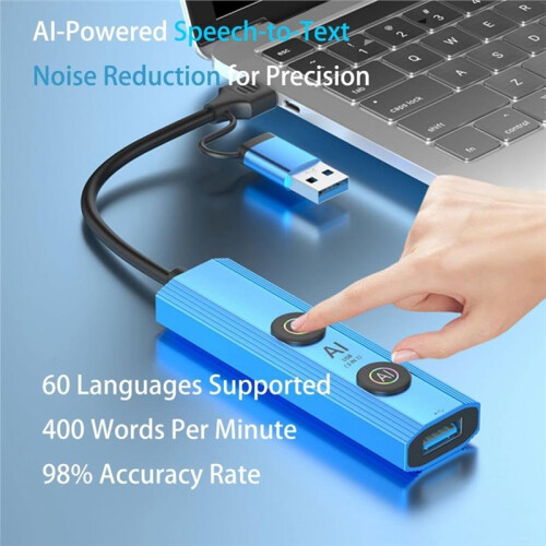 5 in 1 USB Type C Hub, AI  Voice Dock Station for PC/Laptops/Desktops/Tablets 1
