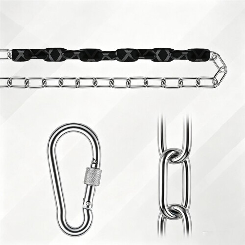 2Pack Chains Swing Chains 8 Quick Connection Buckles Swing Hardware Swing Hanging Chain for Swings Hammocks 1