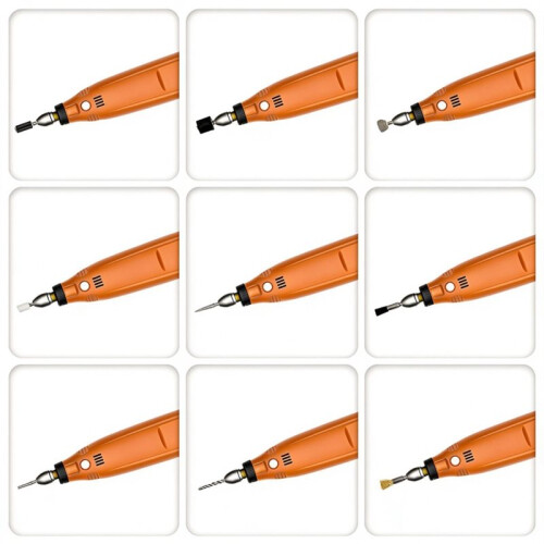 Penna Elettrica Wireless Portatile per Molatura e Incisione, Versatile Macchina per Incisione e Molatura.