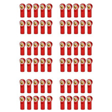 60Pcs M3 Joint Link Bar Rod Seals Tie Rod End for 1/10 Rc Truck Car Truck Buggy Red