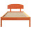 VidaXL vidaXL Bed Frame with Headboard Wax Brown 90 x 200 cm Solid Pine Wood 2