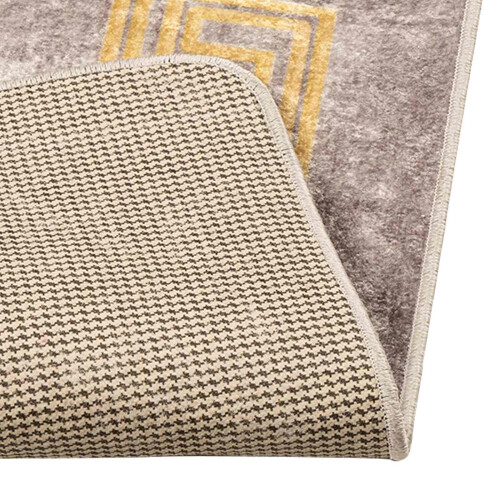 VidaXL vidaXL Rug Runner MARSA Grey 50 x 250 cm Polyester and PVC 2