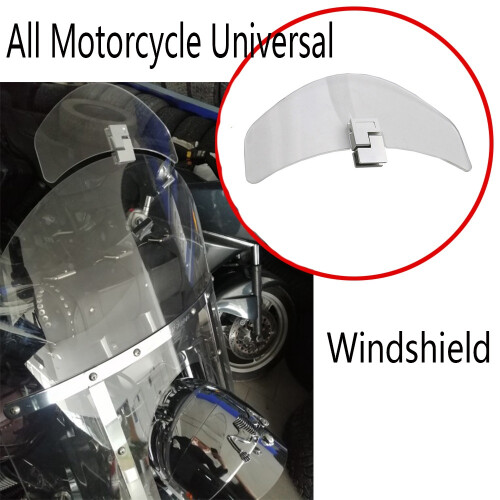 For All Motorcycle Adjustable Windscreen Windshield Extension Spoiler Wind Deflector Accessories 1