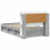 VidaXL vidaXL Bed Frame with Storage Grey Sonoma 80 x 200 cm Engineered Wood 3