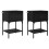 VidaXL vidaXL Nachttisch 2 Stk. Schwarz Eichen-Optik 40 x 29 x 60 cm 4