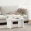 VidaXL vidaXL Coffee Table White 80 x 39.5 x 35 cm Solid Pine wood 4