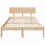 VidaXL vidaXL Bed Frame with Headboard Natural 120 x 200 cm Solid Pine Wood 3